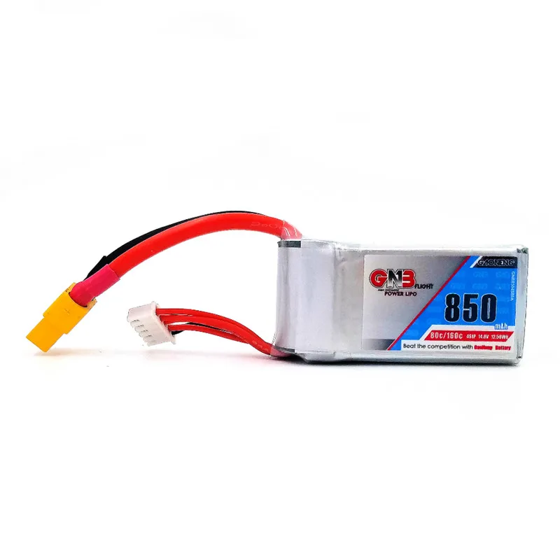 Gaoneng GNB 850mAh 14,8 V 4S 80C/160C Lipo батарея с разъемом XT30 или XT60 для FPV гоночный Дрон RC Квадрокоптер вертолет запчасти