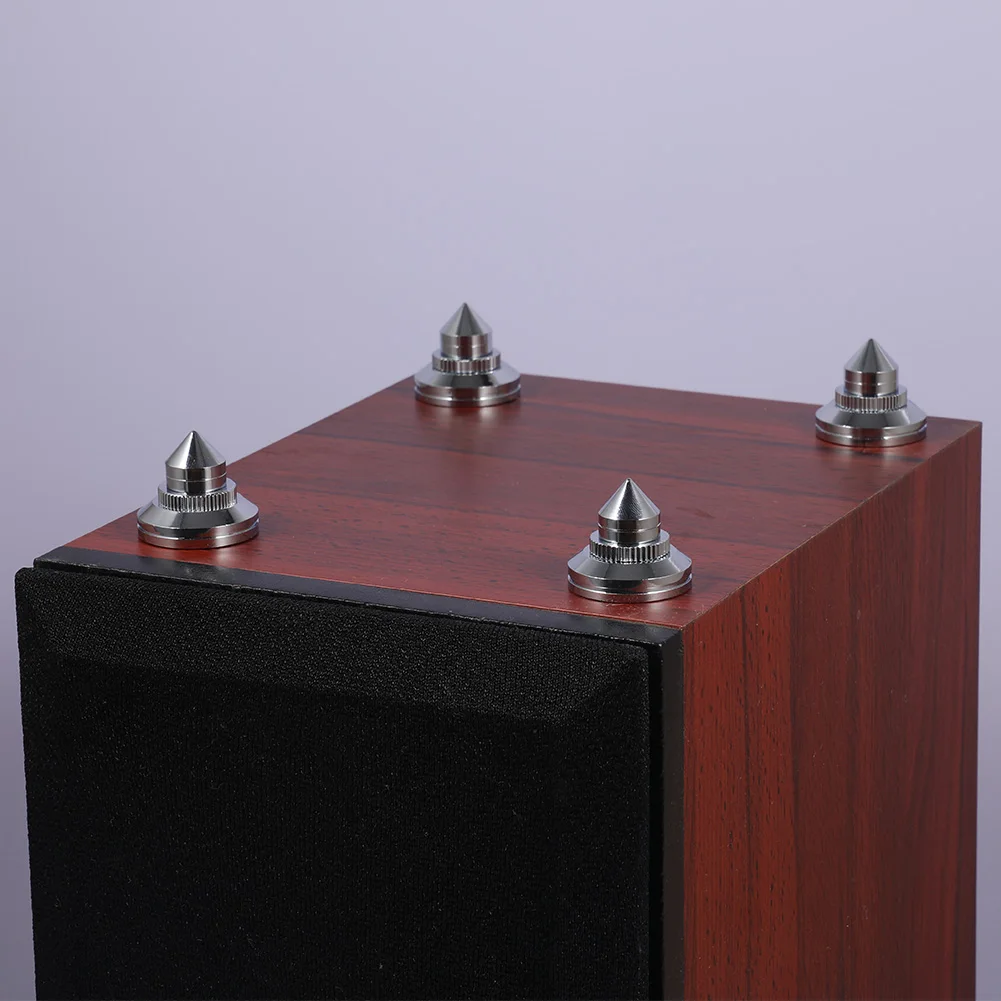 

Tools Brass Anti Shock Silver Amplifier Scratchproof Speaker Spikes DAC Accessories CD Bile Machine Stand Foot Pad Easy Install