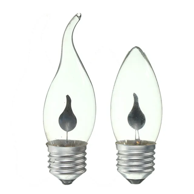 3w Vintage Retro Led Light Bulb E27 220v Energy Saving Fire 3w Vintage Retro Led Light Bulb E27 220v Energy Saving Fire Flickering Flame Candle Tail Bulbs