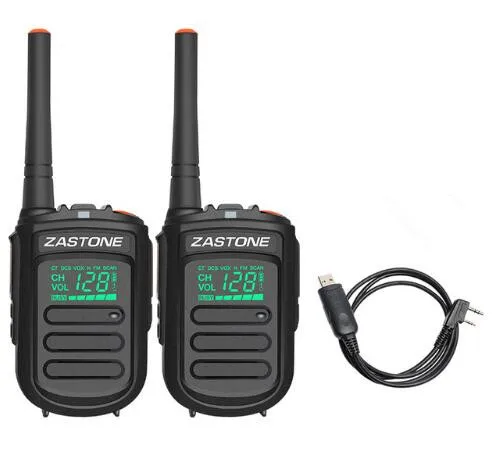 2 шт.) Zastone Mini9 портативное мини-радио иди и болтай walkie talkie UHF 400-480 МГц Любительская радиолюбителей двухстороннее радио 128CH telsiz - Цвет: Красный