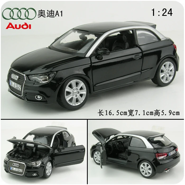 Audi Alloy Car Models Audi A1 Two Door Black Car Model Base Plate