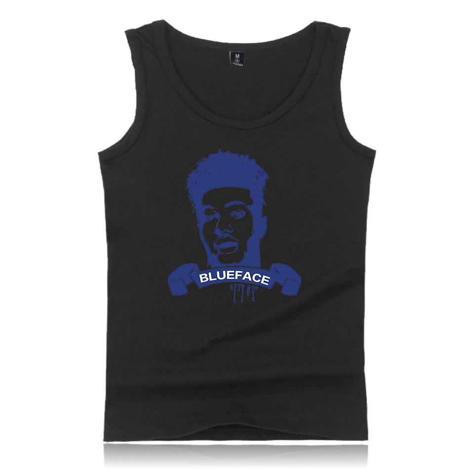 Blueface принт Мужская облегающая Куртка Фитнес эластичная повседневная с круглым вырезом дышащая H Тип Мужской Хлопковый топик твердые трусы