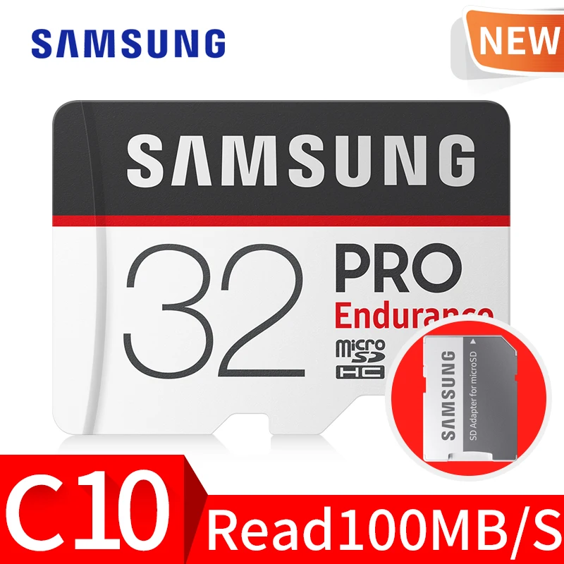 Лучший Карта памяти Samsung Micro SD PRO выносливость 100MBs 128 GB 64 GB 32 GB SDXC SDHC Class 10 C10 UHS I модуль памяти Transflash Microsd 2018 Новый