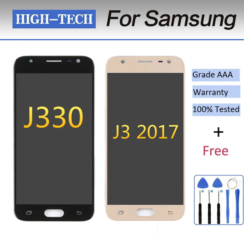 

J3 Display 2017 Catteny For Samsung Galaxy J330 Lcd Display J3 Prime Screen J327 Lcd With Touch Screen Digitizer assembly+tools