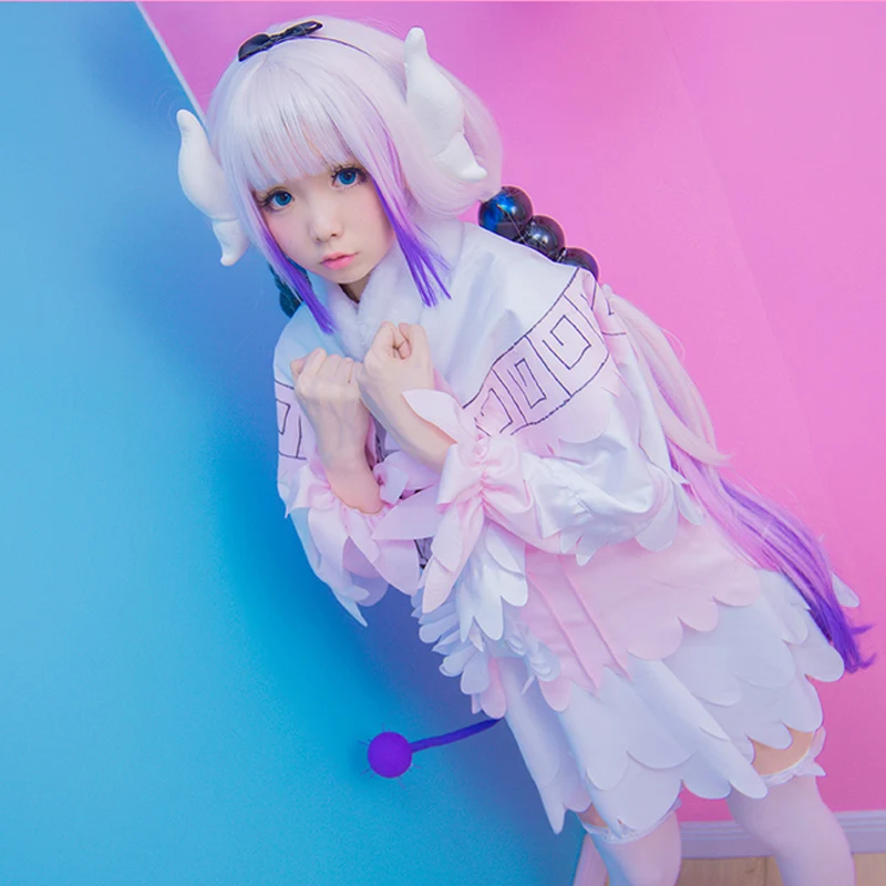 Cosworld Kobayashi San Chi No Maid Dragon  Kanna Kamui Cosplay Costumes Miss Kobayashi's Dragon Maid Cloak (7)