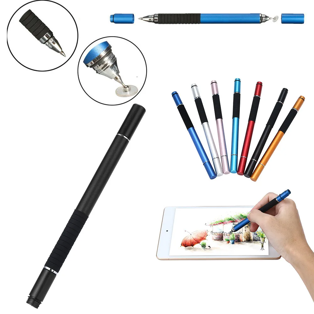 

2in1 Precision Thin Capacitive Screen Stylus Pen Universal For Smart Phone Tablet For iPad For iPhone for iPad Phone Tab 2018