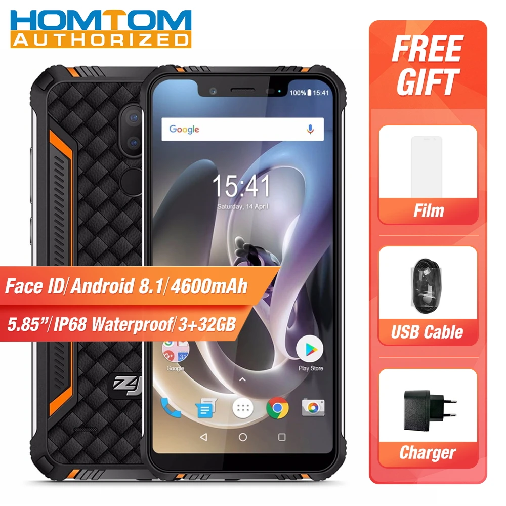 HOMTOM ZOJI Z33 4G IP68 Warterproof Smartphone 5.85\