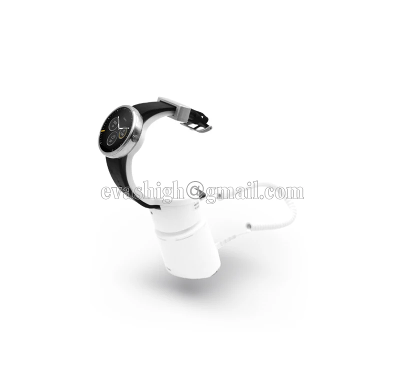 

Retail watch display security smart watch alarm stand apple watch anti theft holder white for all kinds watch sale exhibit