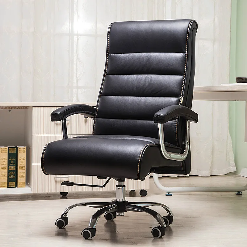 عالية الجودة جلدية كرسي مكتبي دوّار الذكية كرسي مساج كهربي رفع إطالة مسند الظهر cadeira bureaustoel ergonomisch