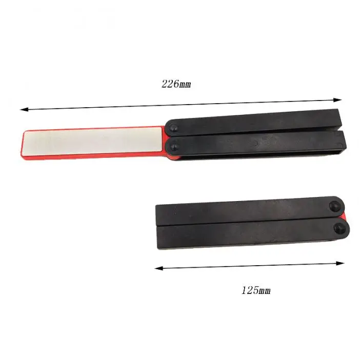 Double Sided Cutter Sharpener Stone Foldable Grindstone Scissor Whetstone Diamond Sharpening Tool 899