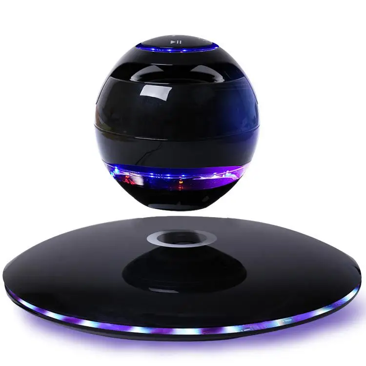 

Wireless Magnetic Levitation 3D Bluetooth Speaker Rotating with Colorful LED Support iOS Android Phone Hands free Calls