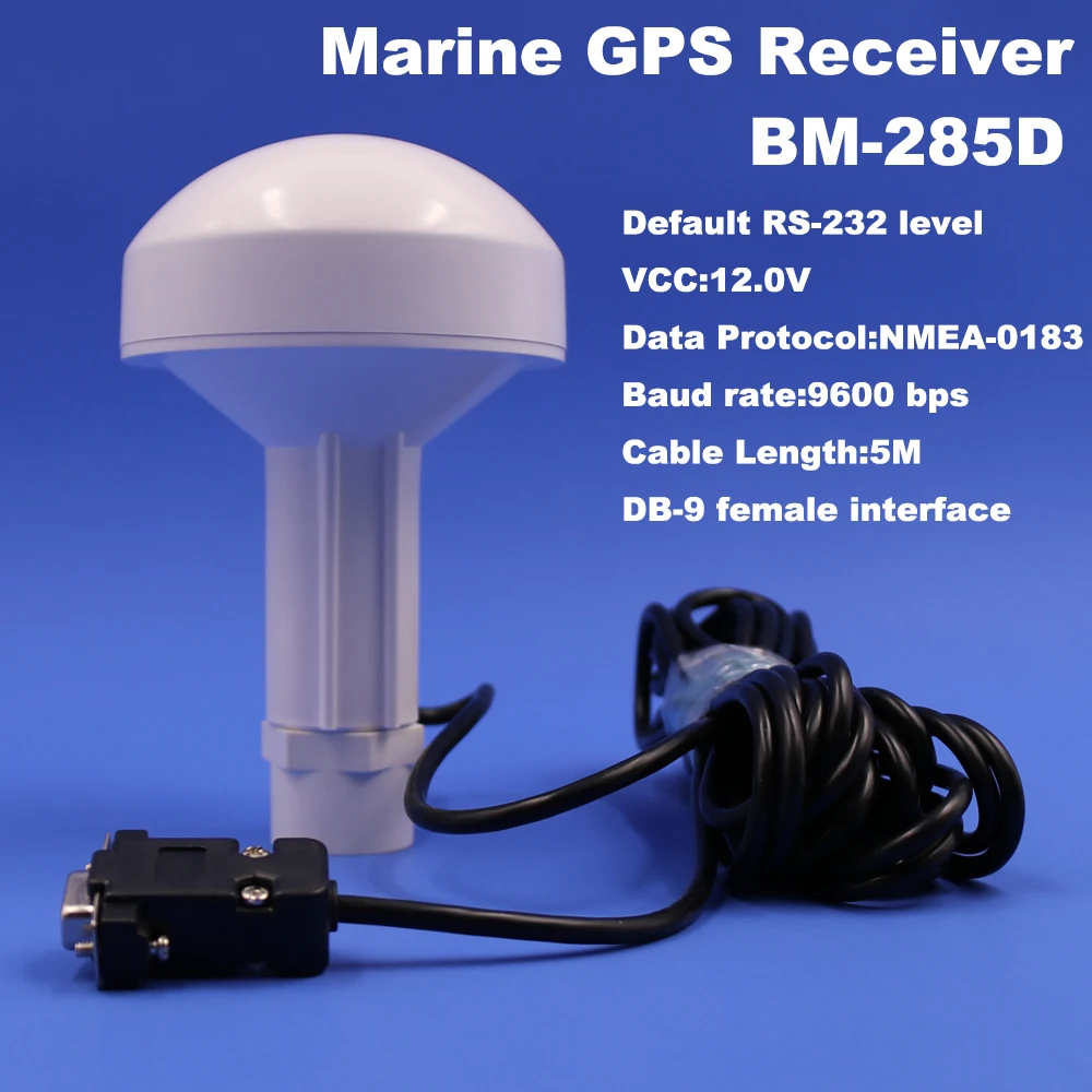 

NEW Marine GPS receiver GNSS Antenna,12V, 9600bps,RS232 boat ship GPS Antenna with module,GPS/GLONASS/GALILEO/SBAS/QZSS,BM-285D
