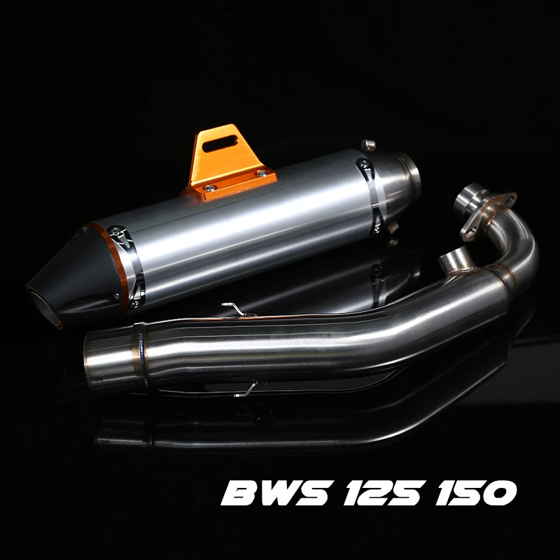 Средняя выхлопная труба мотоцикла глушитель Соединительная труба средняя секция переходная труба для Yamaha BWS 125 150 ZUMA125 YW125 cygnus x SMAX