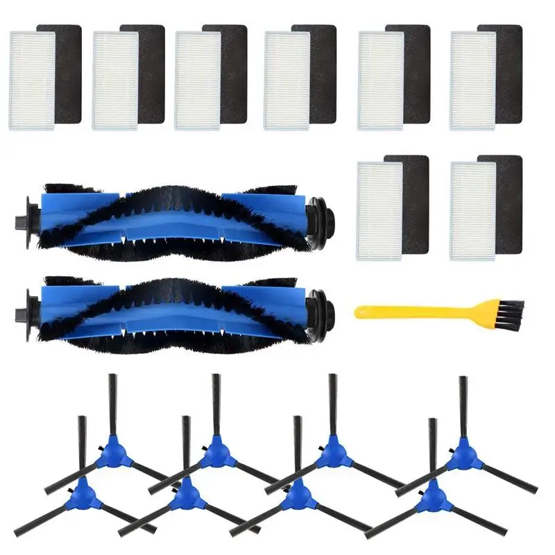 19 шт вакуумные аксессуары фильтры кисти набор для замены комплекта для Eufy RoboVac 11 S, RoboVac 30, RoboVac 30C, RoboVac 15C - Цвет: Navy Blue
