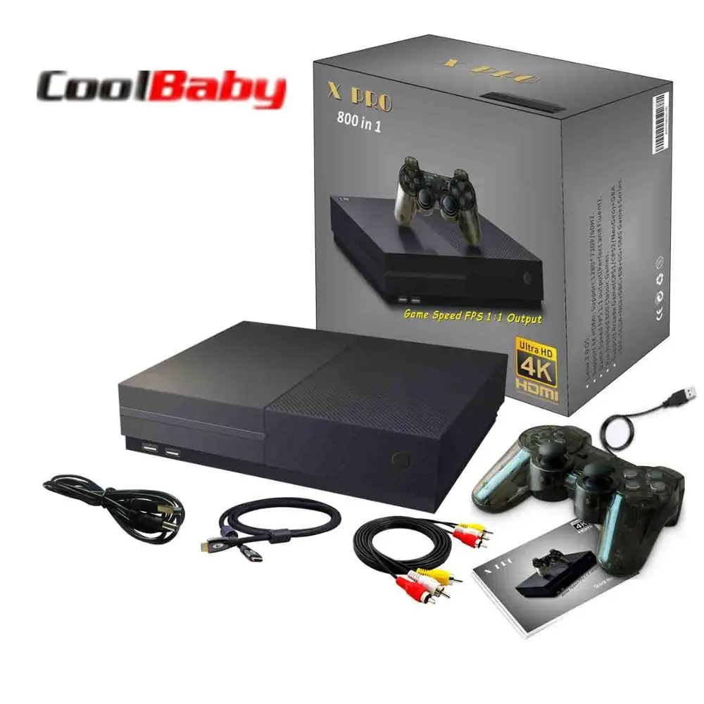 Новый X Pro 4 K HD игровые консоли 800 классические игры рокер ручная игровая машина
