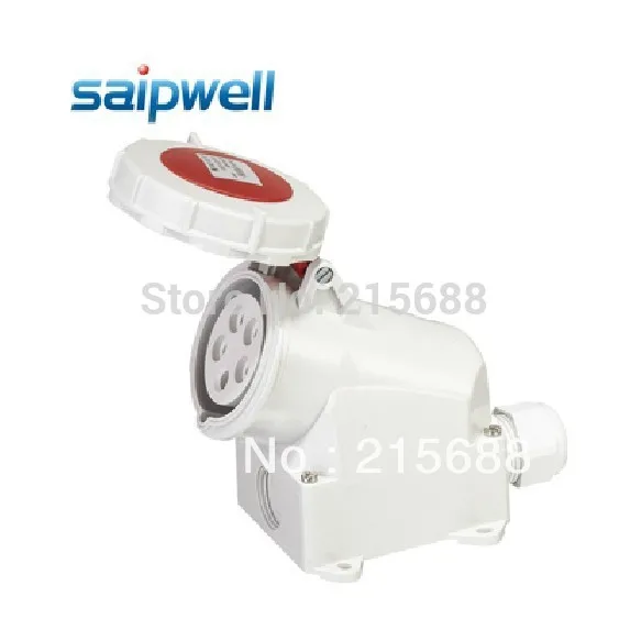 

NEW 5 POLE INDUSTRIAL SOCKET SAIPWELL BRAND 16A 220V WATERPROOF SOCKET