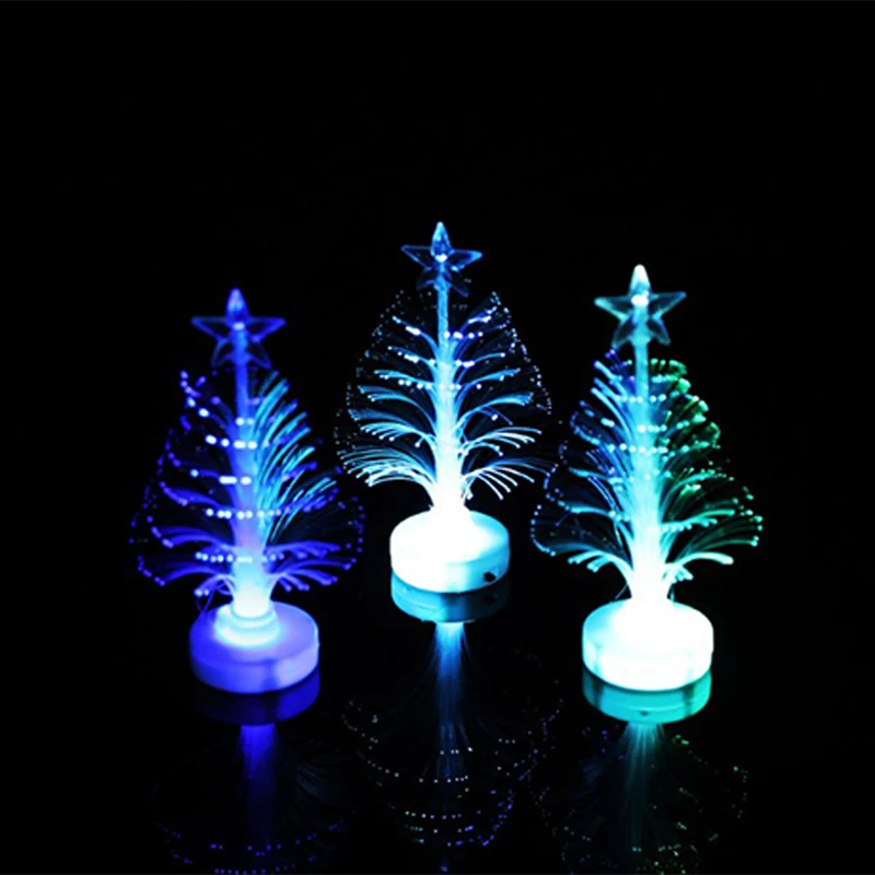 

Flash/Light up/Glow Party Fiber Led Christmas Tree Night Light Colorful Color Creative Christmas Decoration Prop Fiber Light