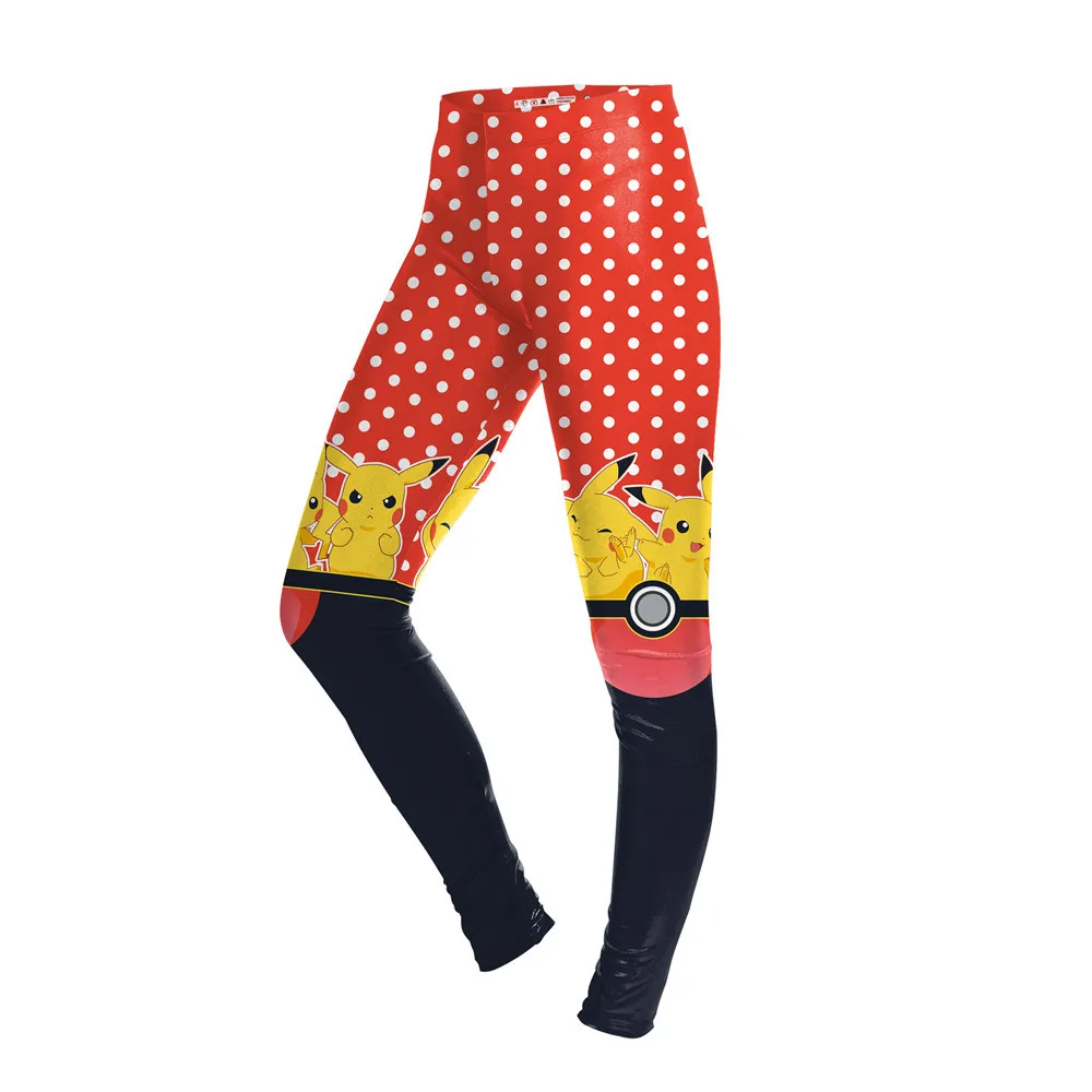 amazon leggings FCCEXIO Simple Cartoon Pokemon GO Designs Gray Female Leggings Spring Casual Women's Stretch Legging Soft Jegging Fitness Legins faux leather leggings