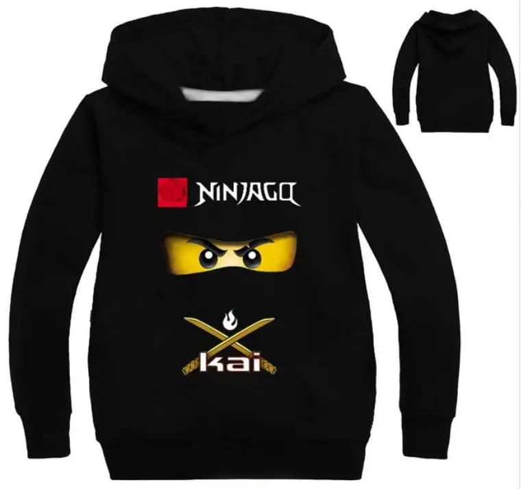 

2019 Kids Costumes Children T shirts Ninja Ninjago Clothes Boys Hoodies Cartoon Girls Sweatshirts Boys Outwear Tops Tee 2-14Y
