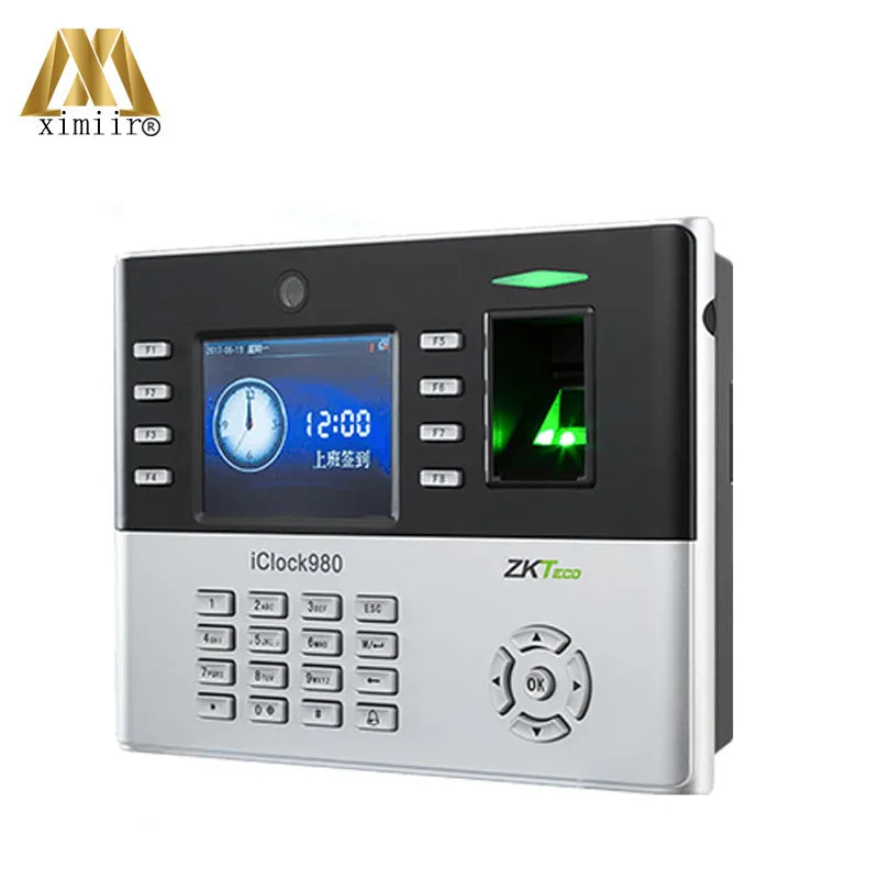 ZK Iclock980 отпечатков пальцев управление доступом с 125 кГц RFID карты и wi fi связь Биометрические посещаемость времени