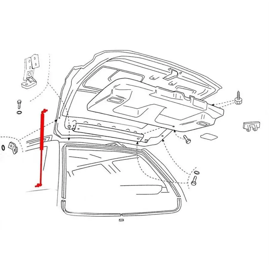 2 предмета в комплекте, для BMW 3 серии E90 Седан 2005 2006 2007 2008 2009 2010 2011 Задняя дверца багажника Багажник газовые стойки газовая пружина