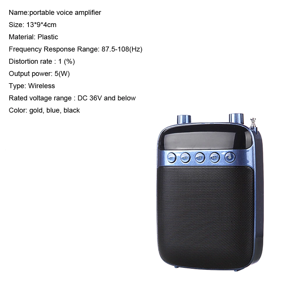 JINSERTA мини голосовой усилитель мегафон усилитель микрофон портативный динамик поддержка USB TF карта FM радио для учителя гид