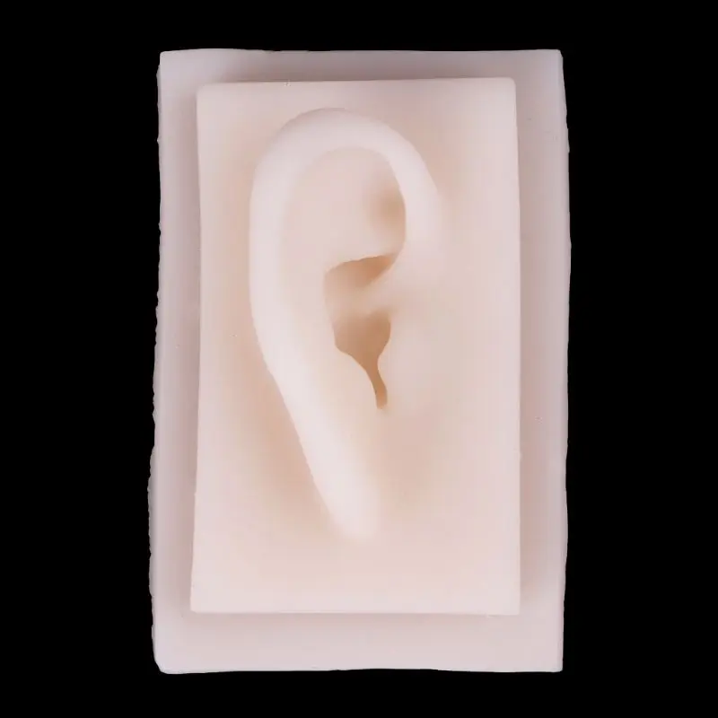 

Medical Science Accessories Human Soft Silicone Right Ear Model Life Size Acupuncture Study Practice Tool dropshipping