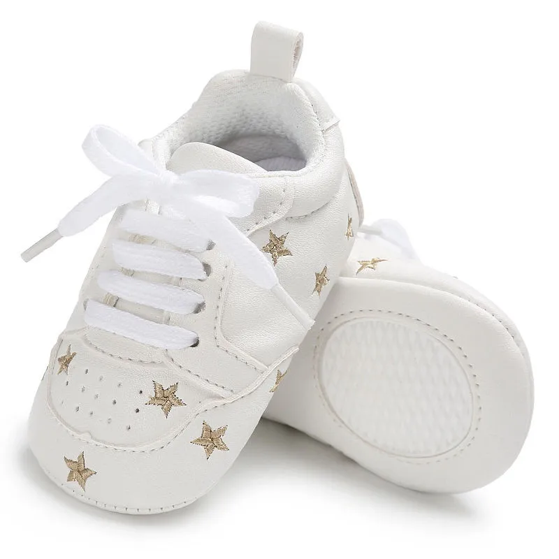Стильные носки для новорожденных для маленьких мальчиков для девочек на мягкой подошве повседневная обувь спортивная обувь анти-кроссовки одна пара