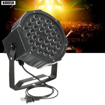 

KZKRSR AC110V 220V 36LEDS Stage Light DMX512 Master Slave Flat DJ Equipment 36W For Party Night Club Pub Bar KTV Stage Lighting