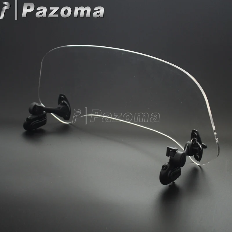 

Motorcycle Adjustbale Clip-On Windshield Extension Spoiler Air Deflector Protector for Kawasaki Honda Suzuki Yamaha KTM