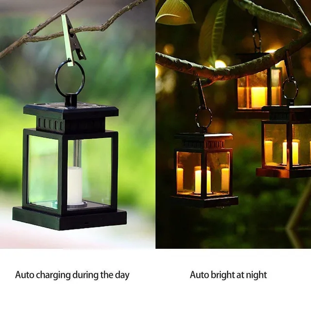 Buy Solar Lantern Hanging LED Candle Twinkle Light