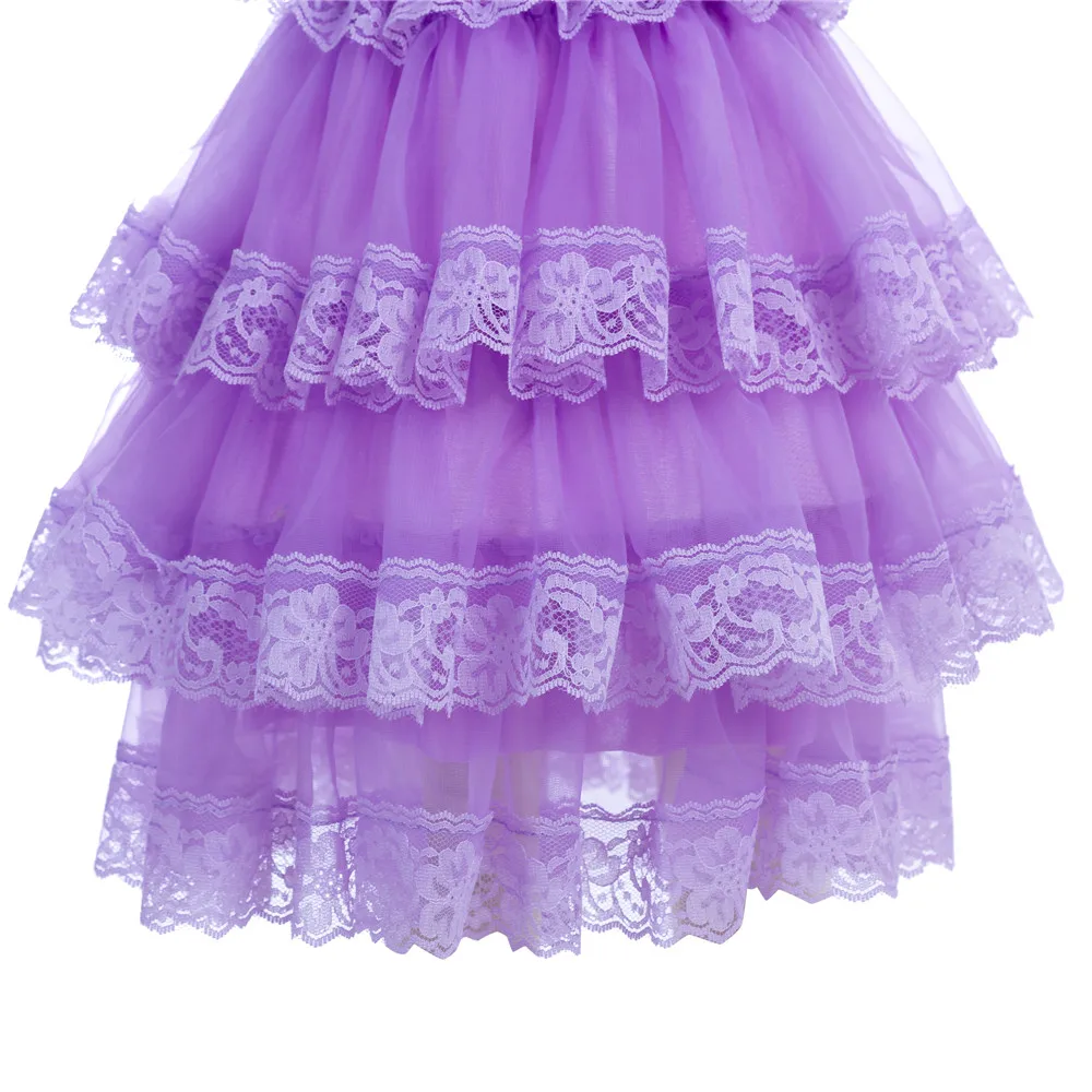 Милая Одежда для девочек; Розовые Платья с цветочным узором для девочек; платье для свадебной вечеринки; кружевное шифоновое платье; платье для дня рождения