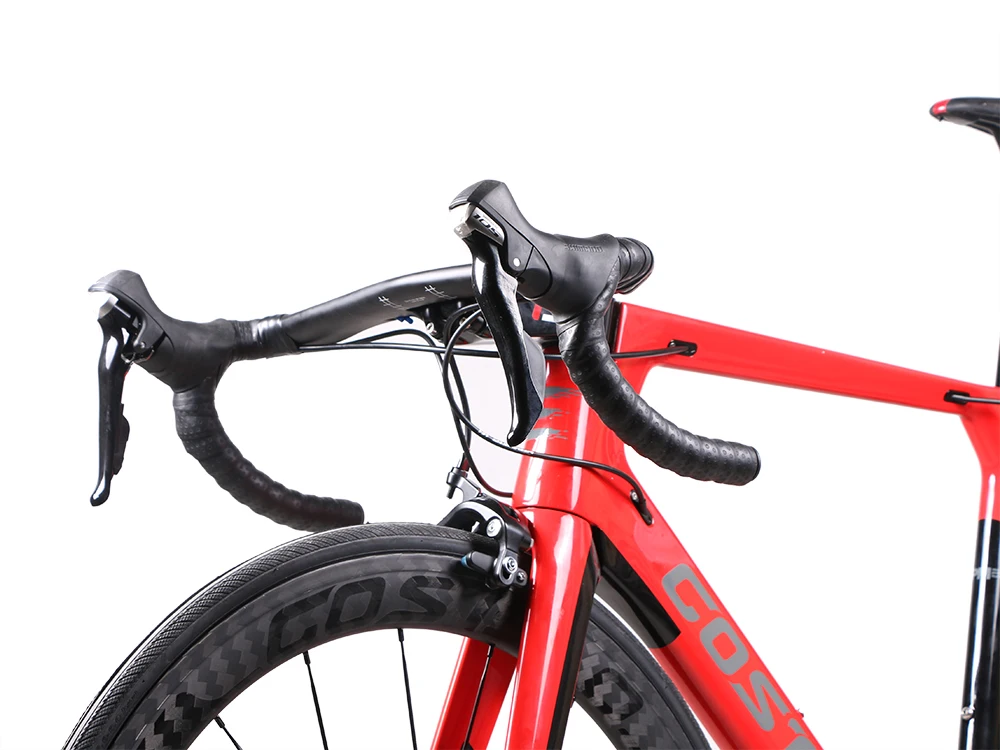 Top Costelo Aeromachine monocoque one piece mould disc road bicycle carbon bike complete bicycle completo bicicletta R8000 group 14