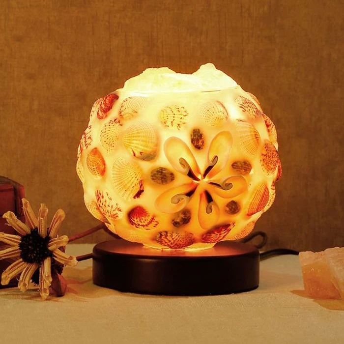 Salt Lamp WOERFU Crystal Salt Table Lamp for Living Room Bedroom in