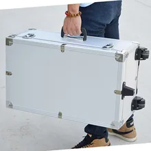 

Travel trolley precision instrument toolbox moisture proof, shockproof aluminum alloy ABS suitcase bag storage box luggage bags