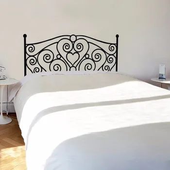 

Morden Shabby Chic Headboard Wall Decal Vinyl Art Sticker Bed Wall Decal for King Bed Headboard Bedroom Home Decoration