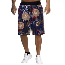 Мужские льняные Короткие повседневные Прямые пляжные облегающие брюки с принтом модная новая одежда мужские уличные свободные мягкие крутые шнурки