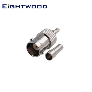 

Eightwood 5PCS BNC Jack Female Straight RF Coaxial Connector Crimp RG316 RG174 LMR-100 Cable Adapter for Antenna Automotive