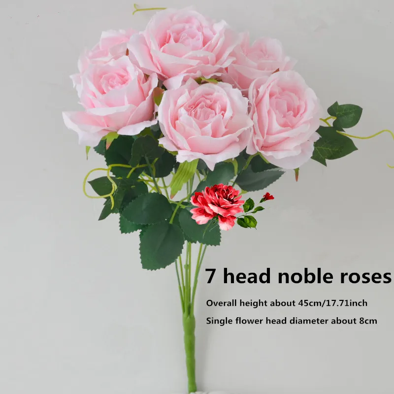 Различные стили розового искусственного шелка Роза Пион несколько вариантов DIYhome Декоративные искусственные цветы Свадьба романтическая сцена макет