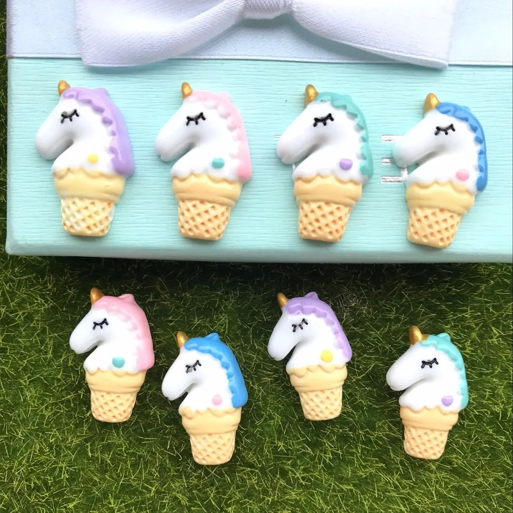 

Free Shipping!! Resin New Arrival Adorable Unicorn Horse Hot Selling Unicorn Horn for Crafts Making, Scrapbooking,10pcs DIY
