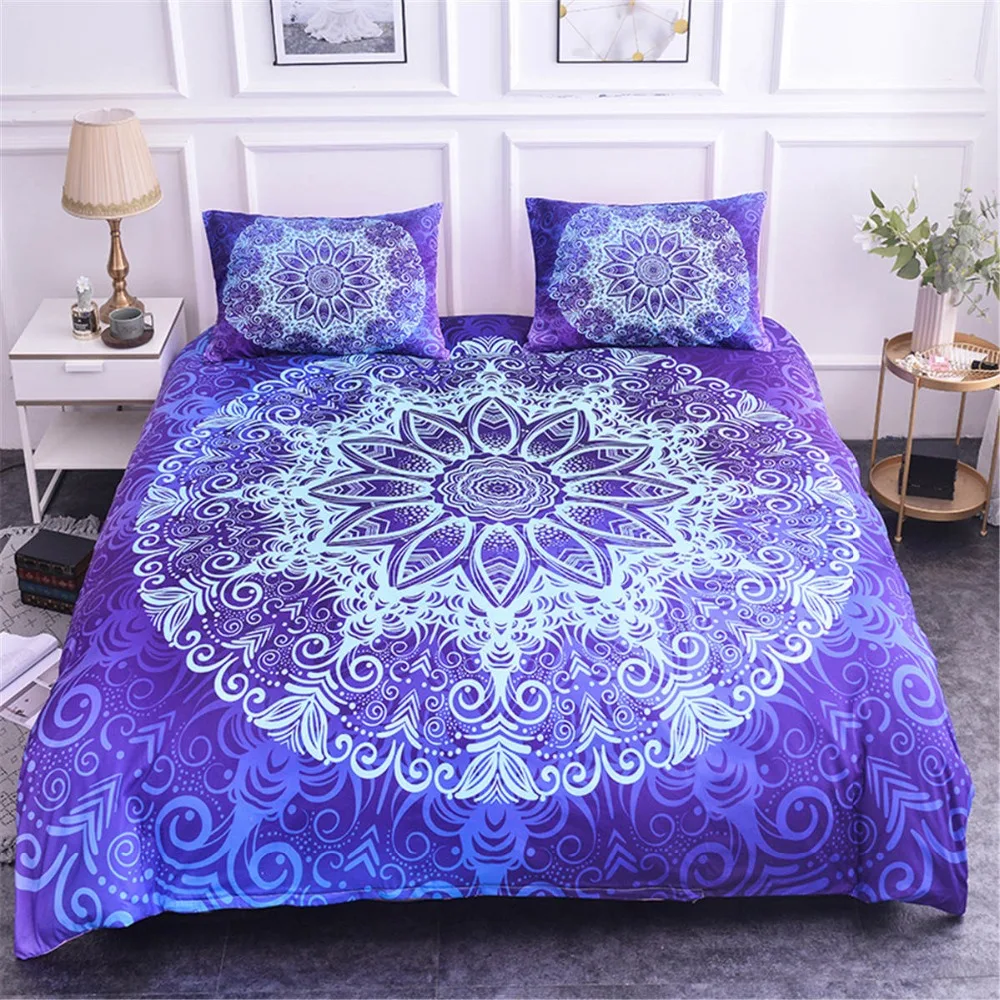 Boniu Luxury Mandala Print Bedding Set 3d Comforter Set Single Queen King Adult Duvet Cover Pillowcases Home Decor Bedclothes