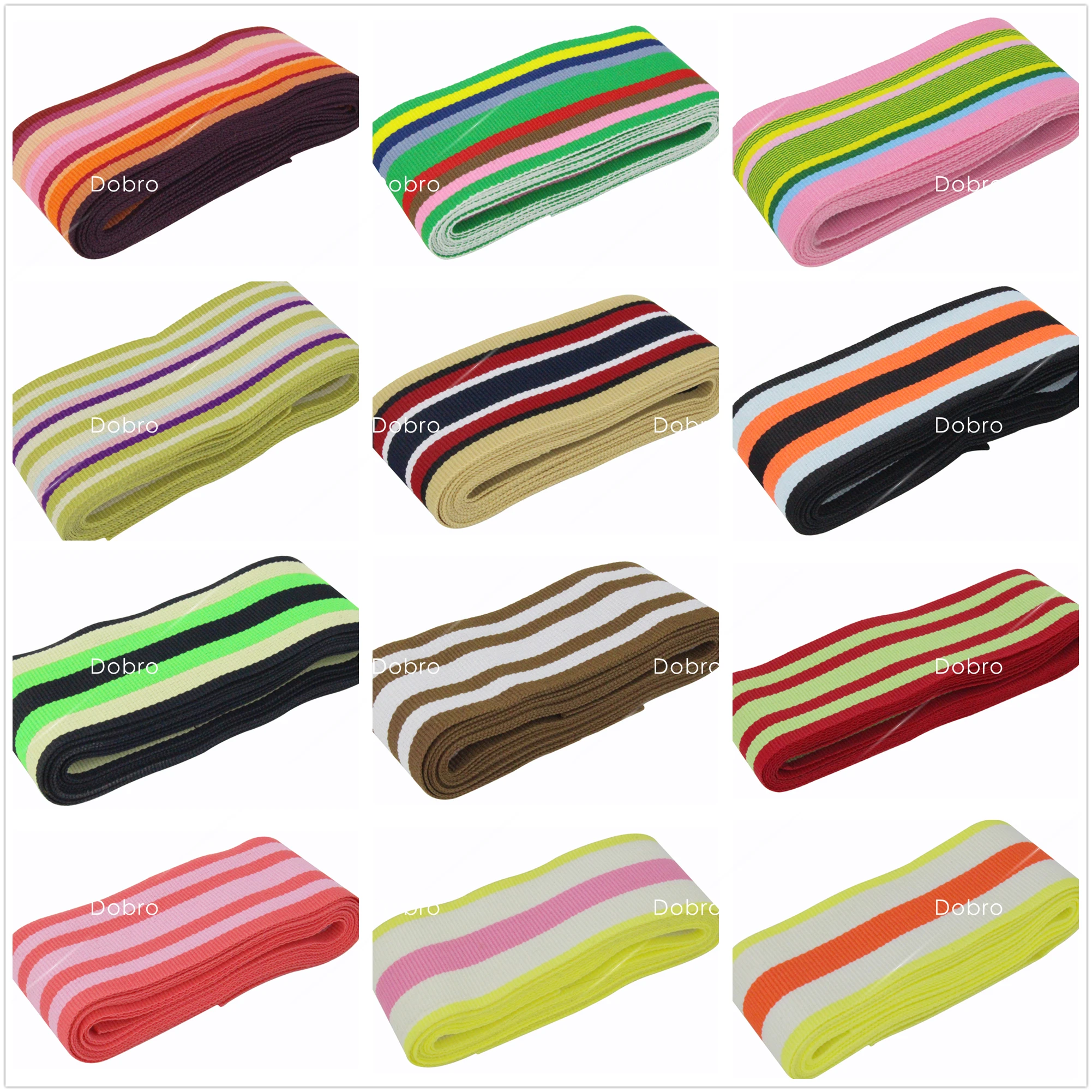 

1-1/2" 38mm Stripe Grosgrain Ribbon DIY Hairbows SGR-38-1
