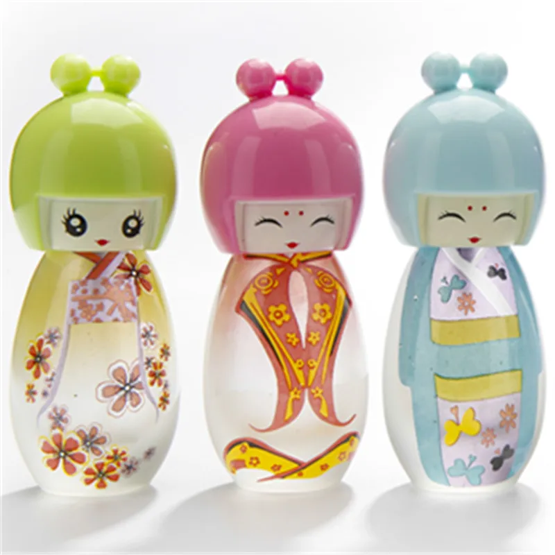 

20ml Cute Japanese Doll Atomizer Perfume Spray Bottle Scent Travel Vials Fragrance Favors 10pcs/lot P132