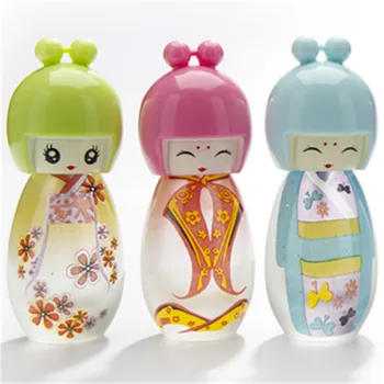 

20ml Cute Japanese Doll Atomizer Perfume Spray Bottle Scent Travel Vials Fragrance Favors 10pcs/lot P132