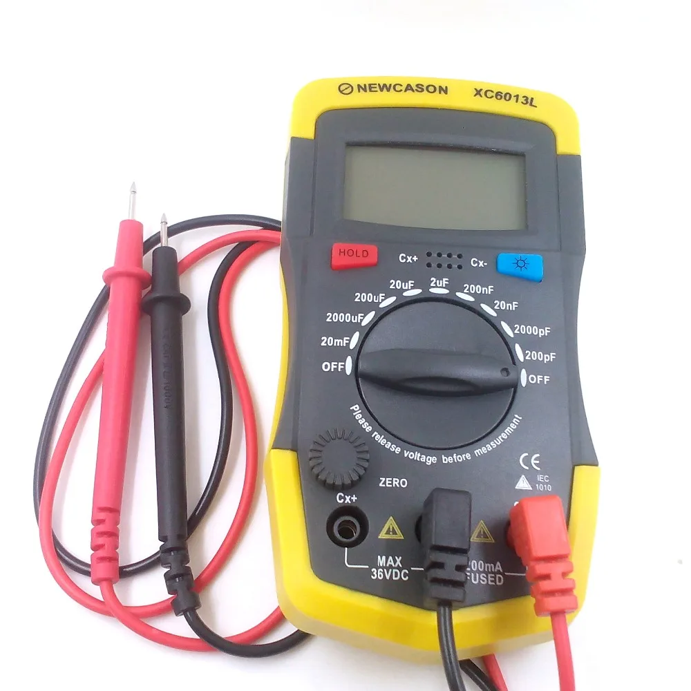 LCD Digtital Meter XC6013L Capacitance Capacitor Tester mF uF Circuit Gauge Capacitance Meter Tester (2)