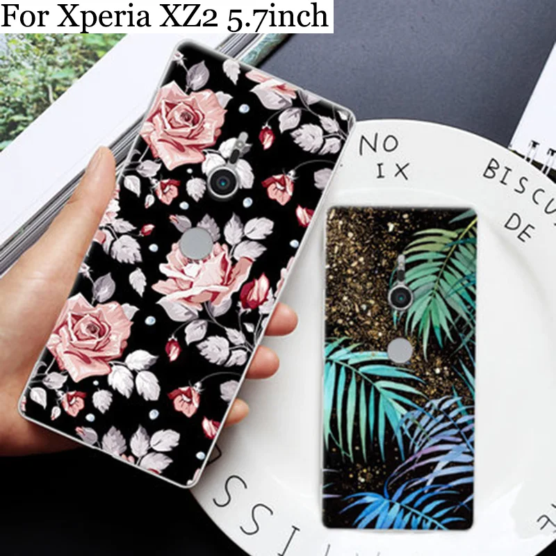 2 шт. чехол для Sony Xperia XZ2 XZ Мультяшные мягкие чехлы телефона X Z2 H8216 H8266 H8296 задняя