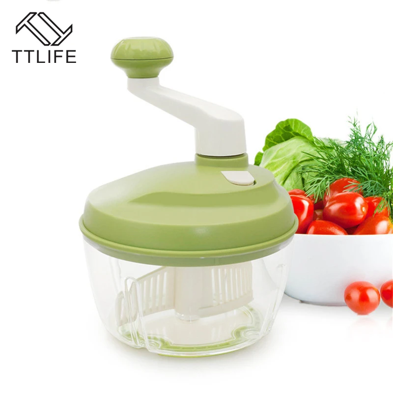 TTLIFE New Eco Friendly Manual Vegetable Chopper Meat Fruit Cutter