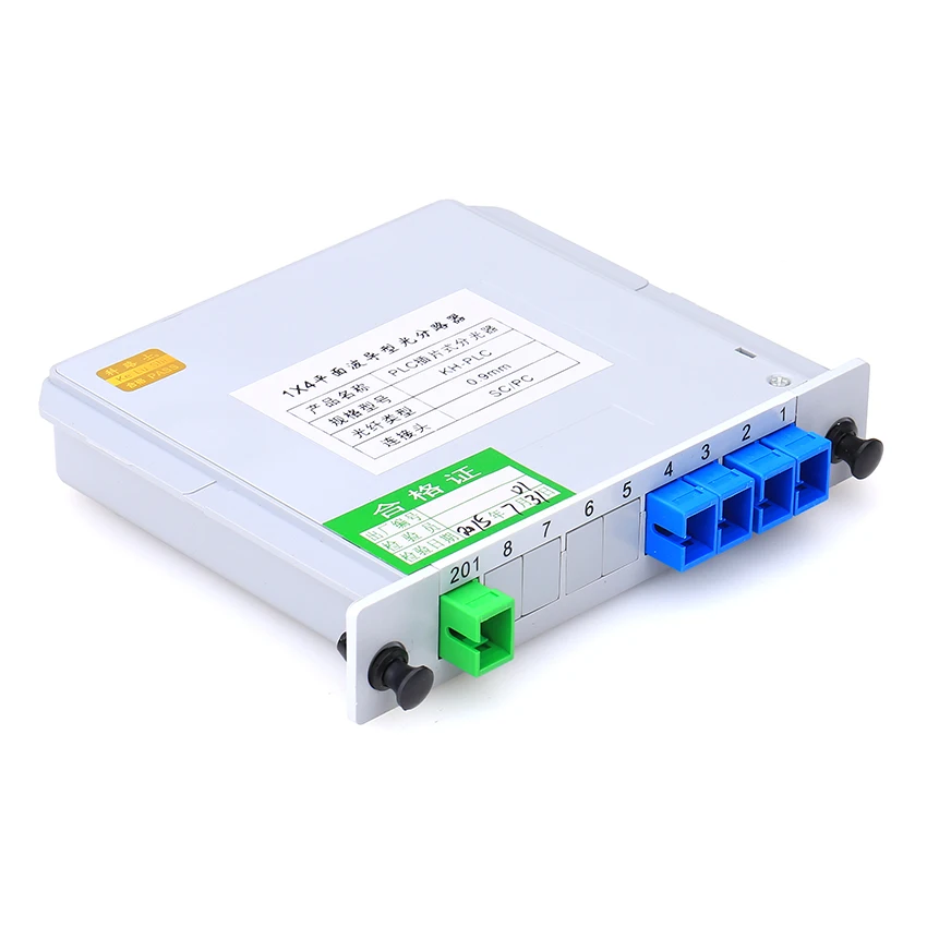 KELUSHI SC/UPC 1x4 Модуль PLC волоконно оптический сплиттер коробка SC соединитель