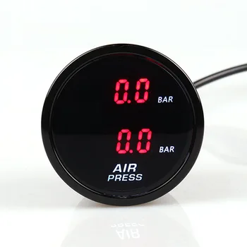 

2Inch 52mm Dual Air Suspension Pressure Gauge Bar Air Ride Gauge With 2pieces 1/8NPT Electrical Sensors