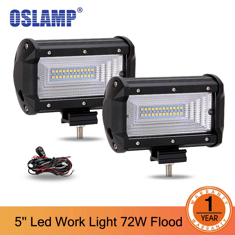Oslamp 5 &quotпрожектор 72 Вт светодиодный рабочий свет Светодиодные фары дальнего